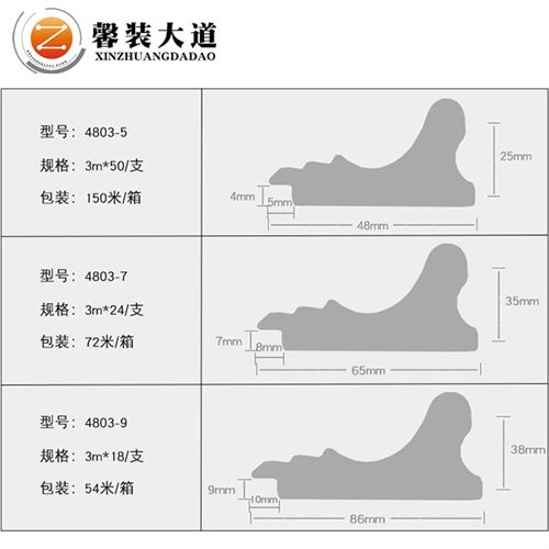 PS發泡材質畫框線條-4803款